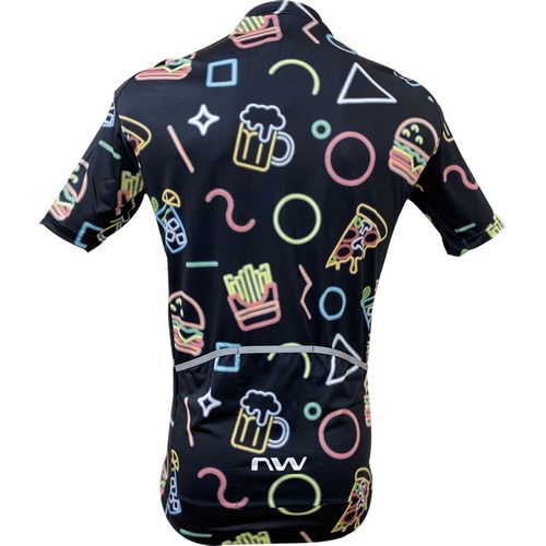 NORTH WAVE ( ノースウェーブ ) 半袖ジャージ NEON PARTY JERSEY ( ネオン パーティー ジャージ ) ブラック M ※オンライン数量限定特価