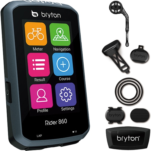 BRYTON ( ブライトン ) GPS サイクルコンピューター RIDER860T スピード ケイデンス 心拍 センサー 付属