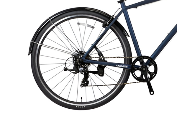 クロスバイクの固定式フェンダの画像