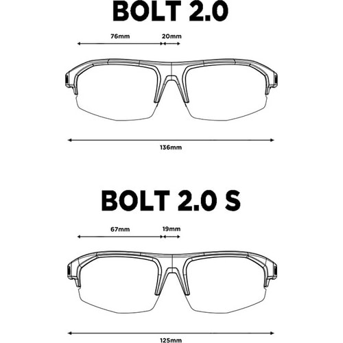 BOLLE ( ボレー ) サングラス BOLT 2.0 ( ボルト 2.0 ) マットブラック/クリアプラチナム