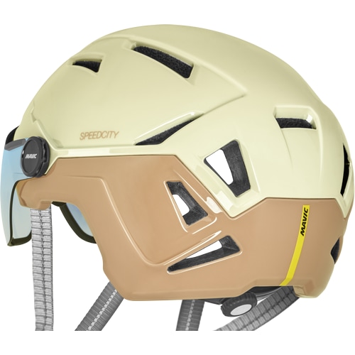 MAVIC ( マヴィック ) スポーツヘルメット SPEEDCITY ( スピードシティ ) サブレグレー / イタリアンブラウン S  (51-56cm)