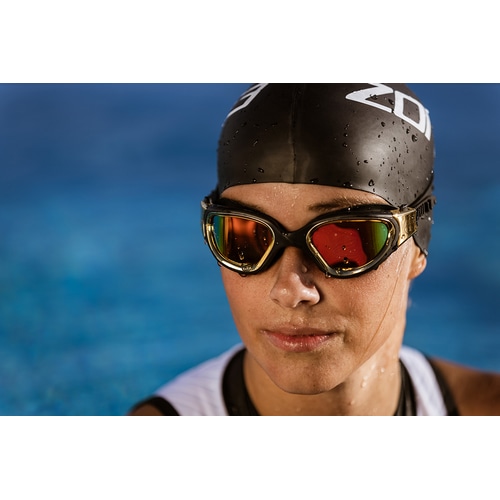 ZONE3 ( ゾーンスリー ) ゴーグル VAPOUR SWIM GOGGLES POLARIZED ( ヴェイパー スイム ゴーグル 偏光レンズ ) ブラック/メタリックゴールド