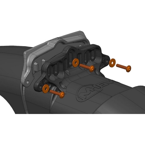 MUD HUGGER ( マッドハガー ) 泥除け・フェンダー EVO用 ZEB ADAPTER ( エヴォ用 ZEB アダプター ) ブラック