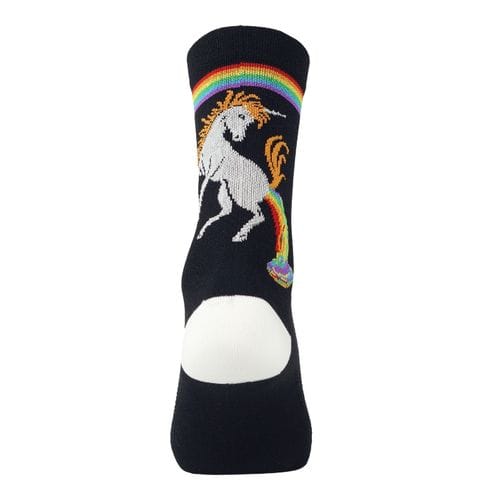 DE FEET ( ディフィート ) ソックス AI 6 ( エアイーター 6 ) レインボー ブラック/ホワイト M ( 25-27cm )