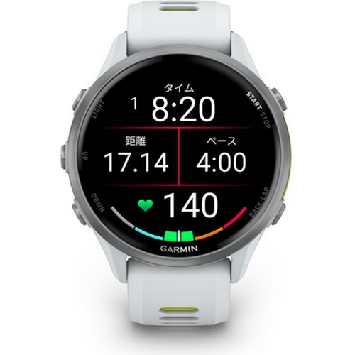 GARMIN ( ガーミン ) スマートウオッチ FORERUNNER 970 ( フォアランナー 970 ) ホワイト/アンプイエロー