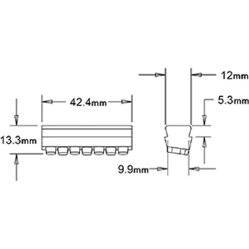 KOOL-STOP ( クールストップ ) ブレーキシュー KS-W7SA WEINMANN 7 DOT ( KS-W4SA ワインマン 7 DOT ) サーモン 4PCS
