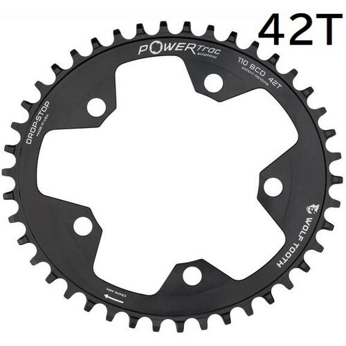 WOLFTOOTH ( �E���t�g�D�[�X ) �`�F�[�������O ELLIPTICAL 110 BCD 5 BOLT CHAINRING COMPATIBLE WITH SRAM FLATTOP 42T
