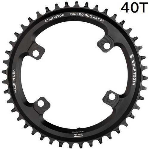 WOLFTOOTH ( EtgD[X ) `F[O 110 BCD 4 Bolt Chainring for Shimano GRX 40T
