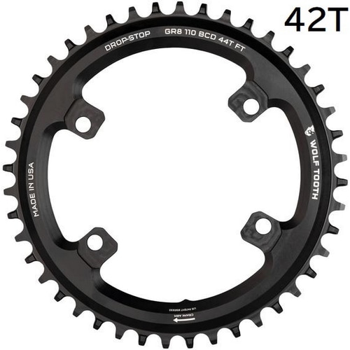 WOLFTOOTH ( ウルフトゥース ) チェーンリング 110 BCD 4 Bolt Chainring for Shimano GRX 42T