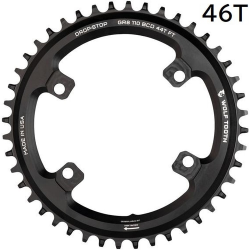 WOLFTOOTH ( EtgD[X ) `F[O 110 BCD 4 Bolt Chainring for Shimano GRX 46T