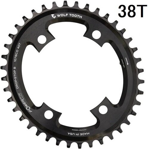 WOLFTOOTH ( ウルフトゥース ) チェーンリング ELLIPTICAL 107 BCD CHAINRING FOR SRAM 38T