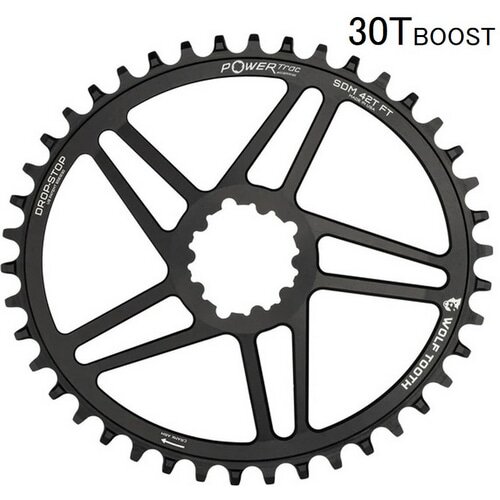 WOLFTOOTH ( ウルフトゥース ) チェーンリング SDM ELLIPTICAL BOOST 3MM OFFSET 30T FOR SHIMANO HG+ 30T BOOST 3MMOFFSET