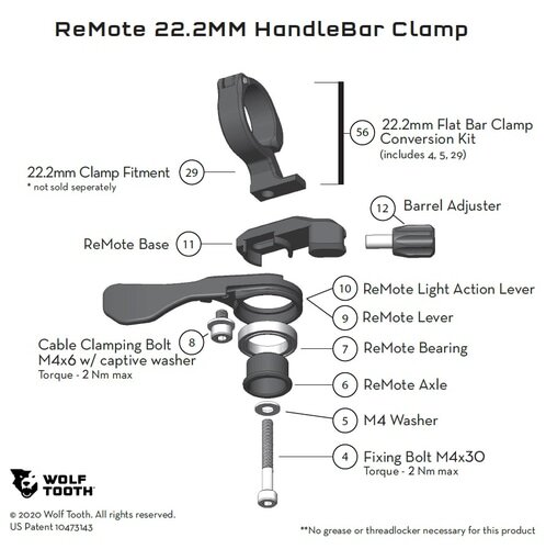 WOLFTOOTH ( �E���t�g�D�[�X ) �V�[�g�|�X�g�p�[�c REMOTE BARREL ADJUSTER ( �����[�g �o���� �A�W���X�^�[ )