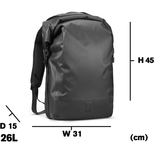 CHROME ( クローム ) バックパック URBAN EX ROLLTOP ( アーバン EX ロールトップ ) ブラック 26L