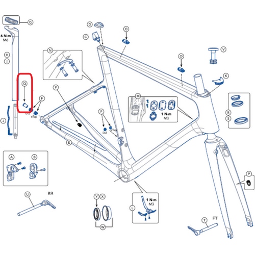 CANNONDALE ( キャノンデール ) フレーム小物・リアディレイラーハンガー DROPOUT CABLE STOP MECH QTY ( ドロップアウト ケーブル ストップ テック QTY )