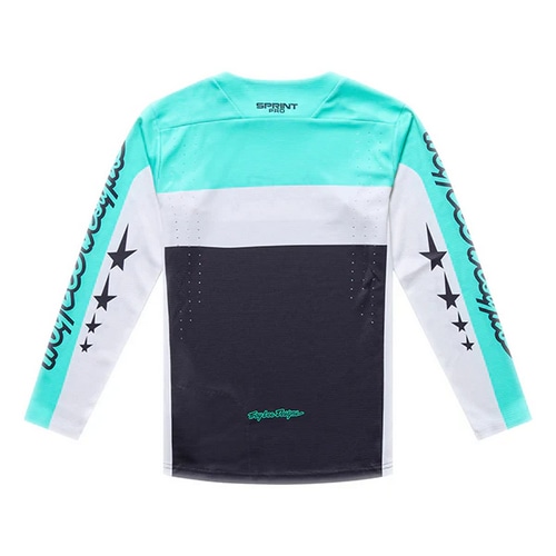 TROY LEE DESIGNS ( トロイリー デザインズ ) 長袖ジャージ YOUTH SPRINT PRO JERSEY ( ユース スプリントプロ ジャージ ) ヨー モト/カーボン YS