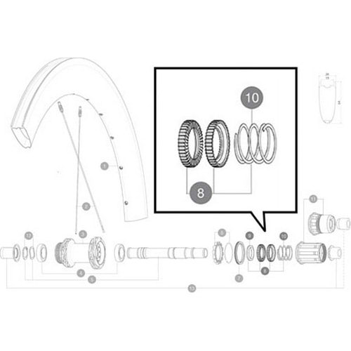 MAVIC ( }BbN ) yAp[c 2 RATHETS + SPRING + GREASE for ID360 KIT ( `Fbgx2 XvO OX Lbg CX^ghCu360p )