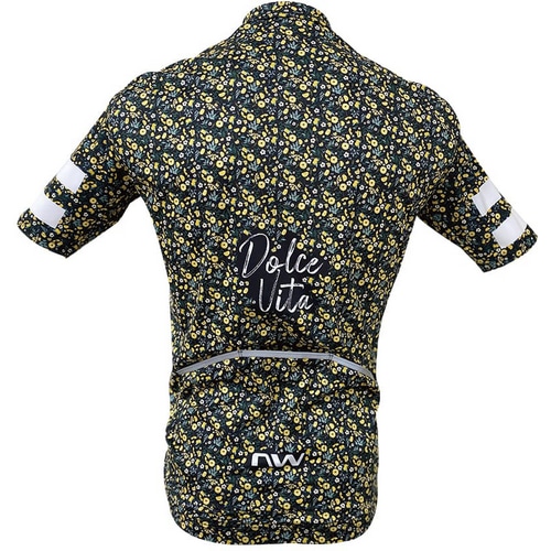 NORTH WAVE ( ノースウェーブ ) 半袖ジャージ Fiore Jersey ( フィオーレ ジャージ ) ブラック/イエロー/グリーン XXS