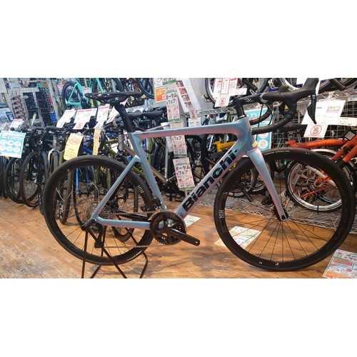 【訳アリ品】 BIANCHI ( ビアンキ ) ロードバイク ARIA DISC ( アリア ディスク ) 105 Di2 12s  サマータイムドリーム 57 ( 適応身長目安180cm前後 )