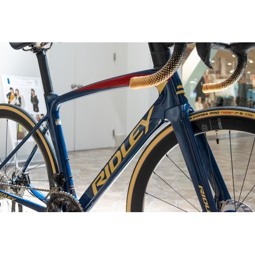 RIDLEY ( リドレー ) ロードバイク NOAH DISC ( ノア ディスク ) 船橋オリジナル完成車 ジーンズブルー/ゴールド XS ( 身長目安165cm前後 )