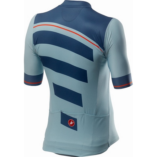 CASTELLI ( カステリ ) 半袖ジャージ 越谷 TROFEO JERSEY ( トロフェオ ジャージ ) 486ウィンタースカイライトスチールブルー XL
