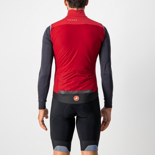 CASTELLI ( カステリ ) ベスト・ジレ PERFETTO ROS VEST 越谷店アウトレット特価品 ( ペルフェット ロス ベスト ) レッド L
