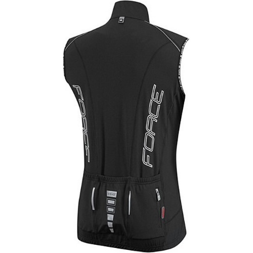 FORCE ( フォース ) ベスト・ジレ V68 SUPER ROUBAIX VEST 【越谷特価品】 ( V68スーパールーベベスト )  ブラック/ホワイト XS