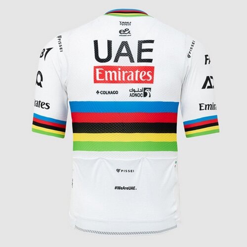 PISSEI ( ピセイ ) 半袖ジャージ WORLD CHAMPION TADEJ POGACAR レプリカショートスリーブジャージ ( ワールドチャンピオン タディ ポガチャル ) 2024 UAE TEAM EMIRATES S