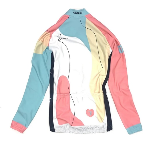 7-ITA ( セブンアイティエー ) 長袖ジャージ SCANDINAVIA LADY LS JERSEY 【アウトレット特価品】 ( スカンジナビア レディース ロングスリーブジャージ ) ホワイト/レッド XS レディース