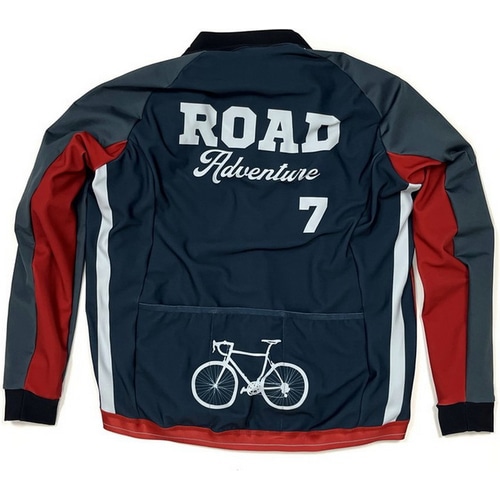 7-ITA ( セブンアイティエー ) ジャケット 【オンライン専売】 ROAD ADVENTURE WIND JACKET ( ロード アドベンチャー ウィンド ジャケット ) ネイビー/レッド S