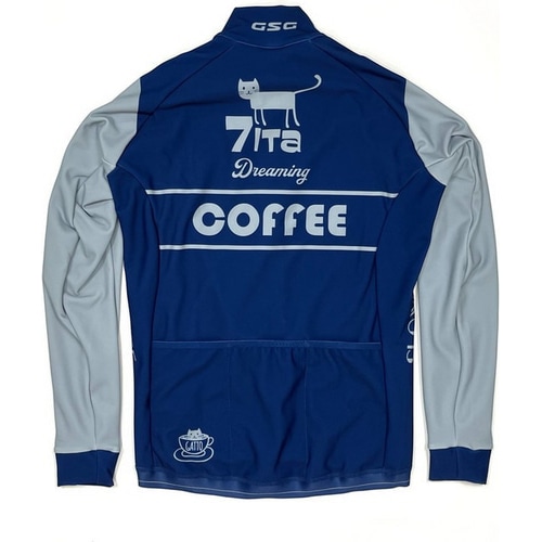 7-ITA ( セブンアイティエー ) 長袖ジャージ 【オンライン専売】 CAFE CAT LS JERSEY ( カフェキャット ロングスリーブジャージ ) ネイビー M