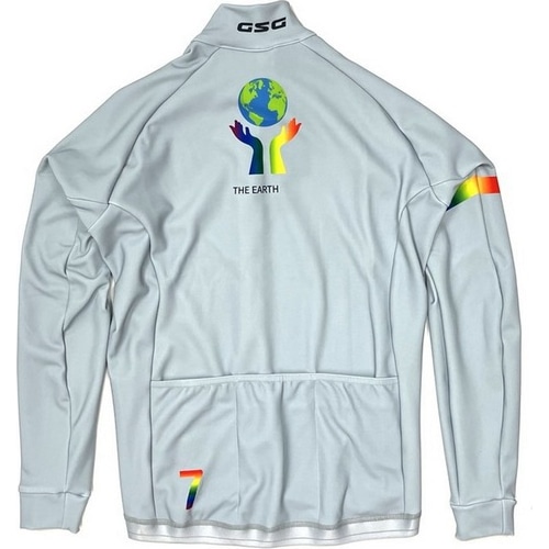 7-ITA ( セブンアイティエー ) 長袖ジャージ 【オンライン専売】 THE EARTH LS JERSEY ( ジ・アース ロングスリーブジャージ ) グレー M