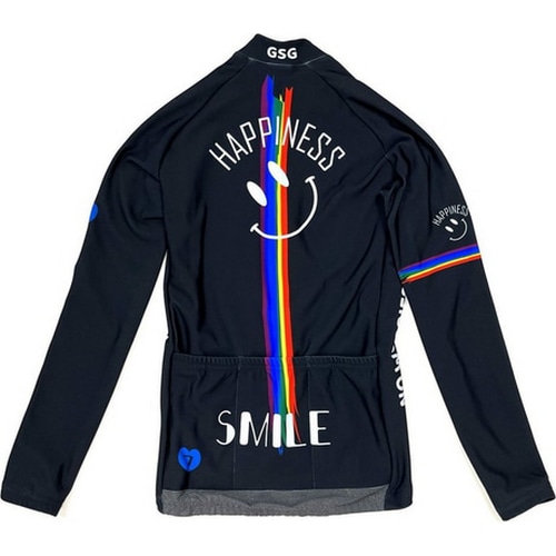 7-ITA ( セブンアイティエー ) 長袖ジャージ 【オンライン専売】 RAINBOW SMILE LADY LS JERSEY ( レインボー スマイル レディース ジャケット ) グラファイト M レディース