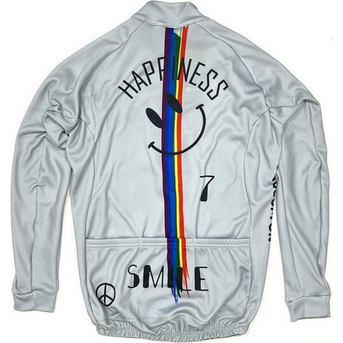 7-ITA ( セブンアイティエー ) 長袖ジャージ 【オンライン専売】 RAINBOW SMILE LS JERSEY ( レインボースマイル ロングスリーブジャージ ) グレー L