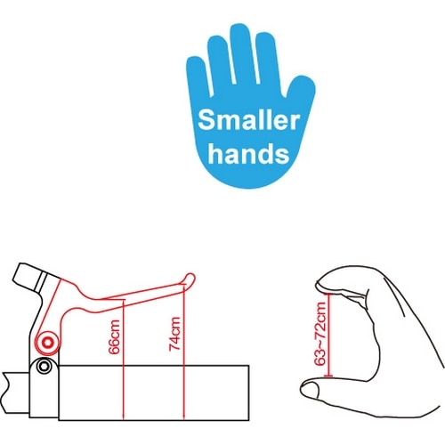 RIDEA ( ���C�f�A ) �����u���[�L���o�[ CH BRAKE LEVER ( �u�����v�g���p ) �V���o�[ �V���[�g