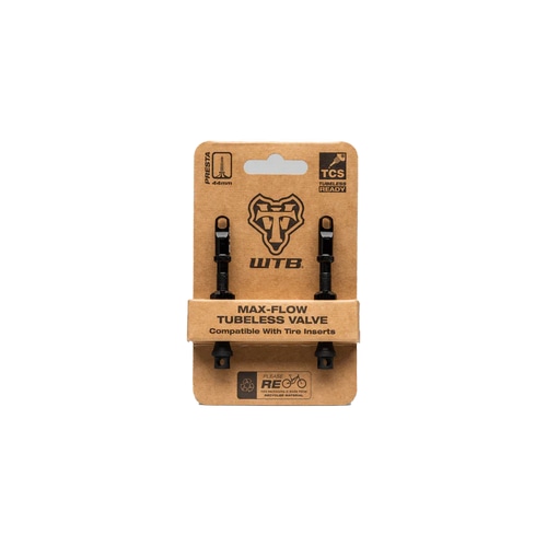 WTB ( �_�u���e�B�[�r�[ ) �o���u���G�N�X�e���V���� MAX-FLOW TUBELESS VALVES ( �}�b�N�X-�t���[ �`���[�u���X�o���u ) �u���b�N 44mm/2PCS