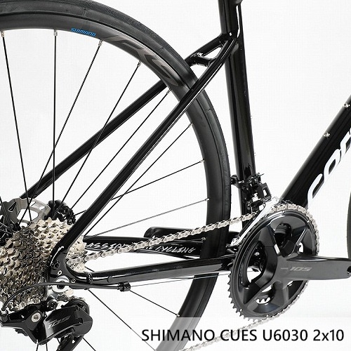 CORRATEC ( コラテック ) ロードバイク DOLOMITI DISC ( ドロミテ ディスク ) CUES U6030 2x10 / WH-RS171 ワインレッド/ブラック/ホワイト 46 (身長目安160cm前後)