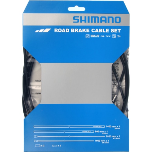 SHIMANO SMALL ( シマノ ) 機械式ケーブル類 シルテックコーティング ブレーキケーブルセット ブラック