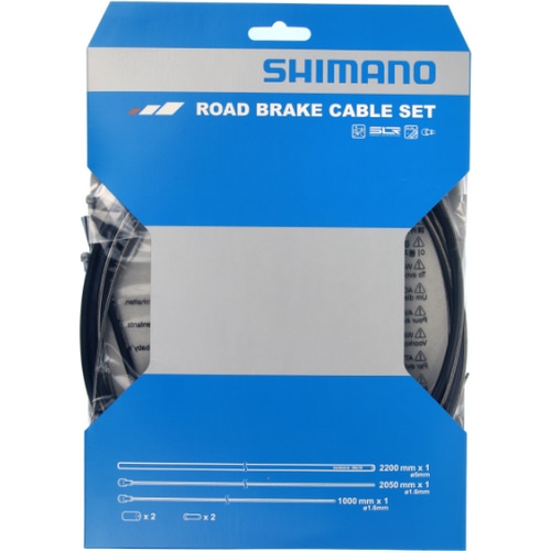 SHIMANO SMALL ( シマノ ) 機械式ケーブル類 ロード用 SUS ブレーキケーブルセット ブラック
