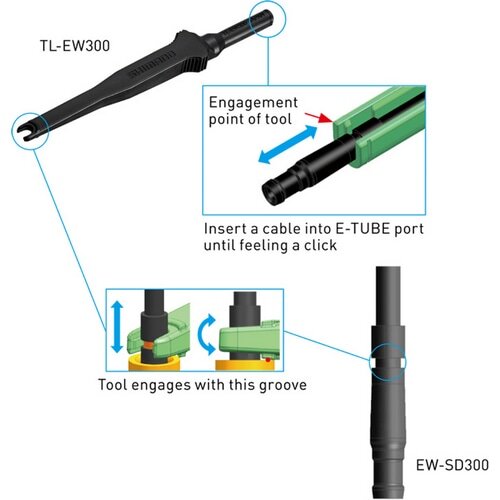 SHIMANO SMALL ( V}m ) pH TLEW300 CABLE TOOL ( P[uc[ )