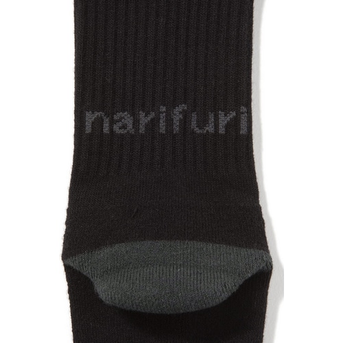 Nari-Furi ( ナリフリ ) ソックス マルチテッククルーソックス ブラック 25-27cm