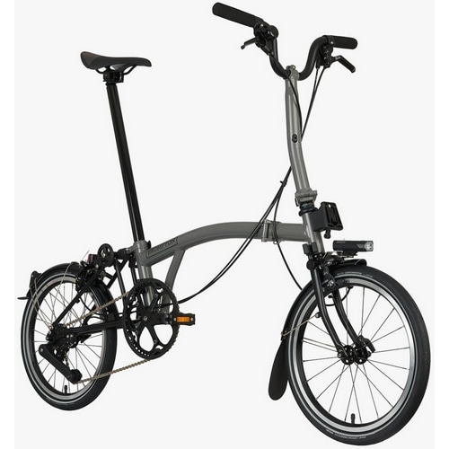 BROMPTON ( ブロンプトン ) 折りたたみ自転車 P Line Mid ( P ライン ロー ) M4L Fizik Aliante R7 ストーム グレー メタリック YSオリジナル輪行バッグプレゼント