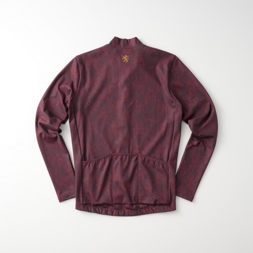 KAPELMUUR ( カペルミュール ) 長袖ジャージ ウォームジャージ フェードヘリンボーン レッド L