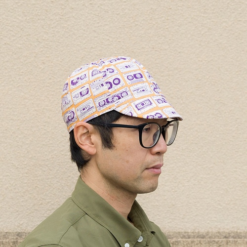 rin project ( リンプロジェクト ) キャップ プリントサイクルキャップ カセットテープ M ( 56-59cm )