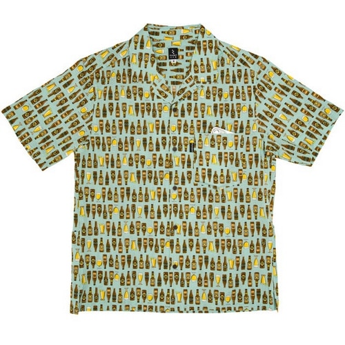 rin project ( リンプロジェクト ) Tシャツ・カジュアルウェア サイクリストアロハ BEER 青ビール L