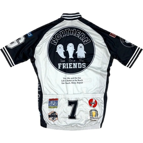 7-ITA ( セブンアイティエー ) 半袖ジャージ NORTHERN FRIENDS JERSEY ( ノーザン フレンズ ジャージ ) アイボリーグラファイト M