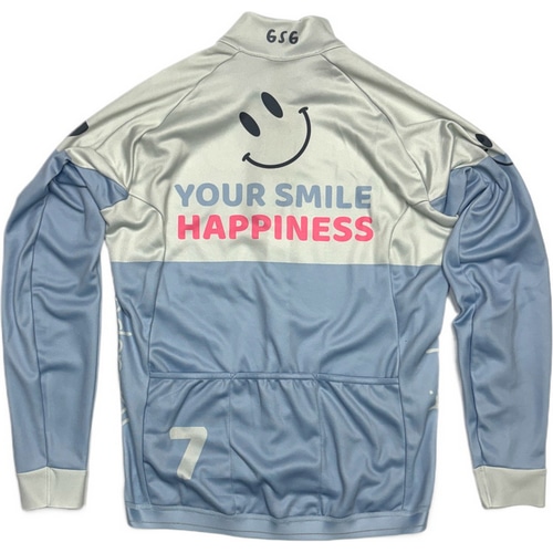 7-ITA ( セブンアイティエー ) 長袖ジャージ YOUR SMILE LS JERSEY ( ユアスマイル ロングスリーブジャージ ) アイボリー/スカイ M