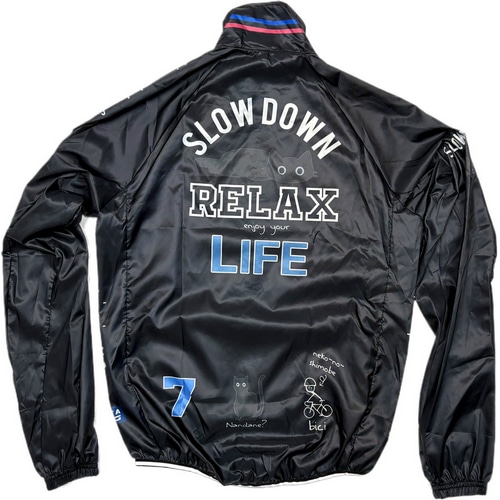 7-ITA ( セブンアイティエー ) ウィンドブレーカー TOROKERU RELAX CAT WINDBREAKER ( トロケル リラックスキャット ウィンドブレーカー ) チャコール L