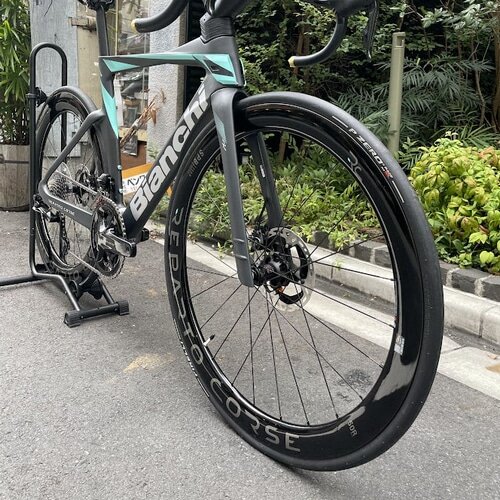 BIANCHI ( ビアンキ ) ロードバイク用ホイール(ディスクブレーキ用) REPARTO CORSE RC 50+65SP ( レパルトコルサ  RC 50+65SP ) 前後セット シマノ HG / 700C (21-622) [推奨タイヤ幅目安:25-41mm前後]