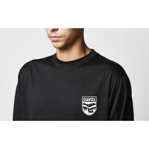 DAVOS ( ダボス ) Tシャツ・カジュアルウェア ドライメッシュロングTシャツ ブラック ブラック S